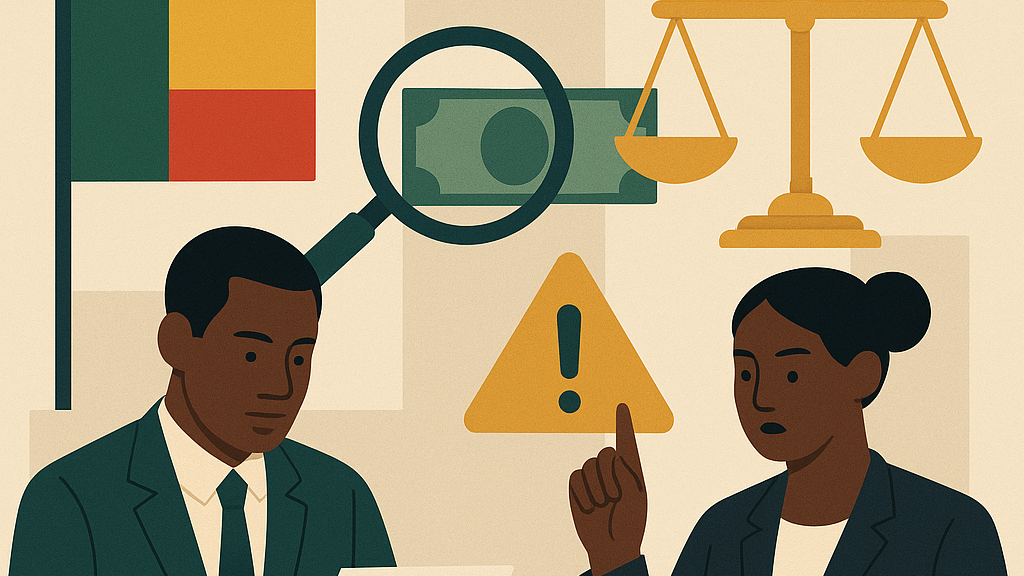 Image de couverture pour Loi n° 2020-25 du 02 septembre 2020 portant modification de la loi n° 2018-17 du 25 juillet 2018 relative à la lutte contre le blanchiment de capitaux et le financement du terrorisme en République du Bénin